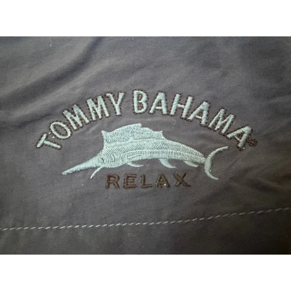 Tommy Bahama Relax Men's Swim Trunks Blue Marlin Embroidered Cargo Swim Size 3XB